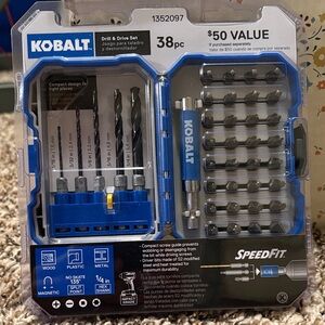 Kobalt 38-Piece Drill & Drive Set - Blue and Black